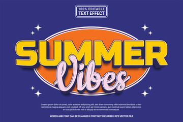 Editable text style effect Summer vibes theme, modren  typography