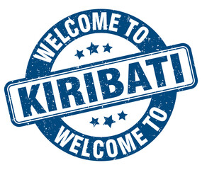 Welcome to Kiribati stamp. Kiribati round sign