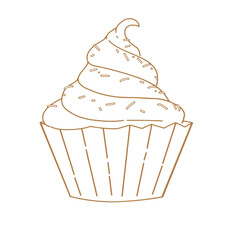 illustration of a cupcake