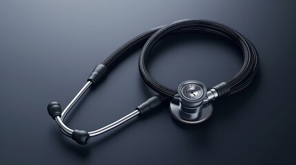 Professional stethoscope, sleek and modern design.