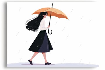 Regenschirm 01 - Farbschema 03. Beautiful simple AI generated image in 4K, unique.