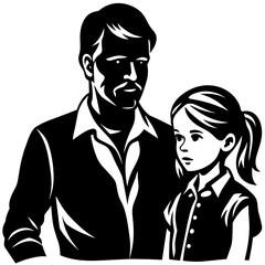 father-and-daughter-vector