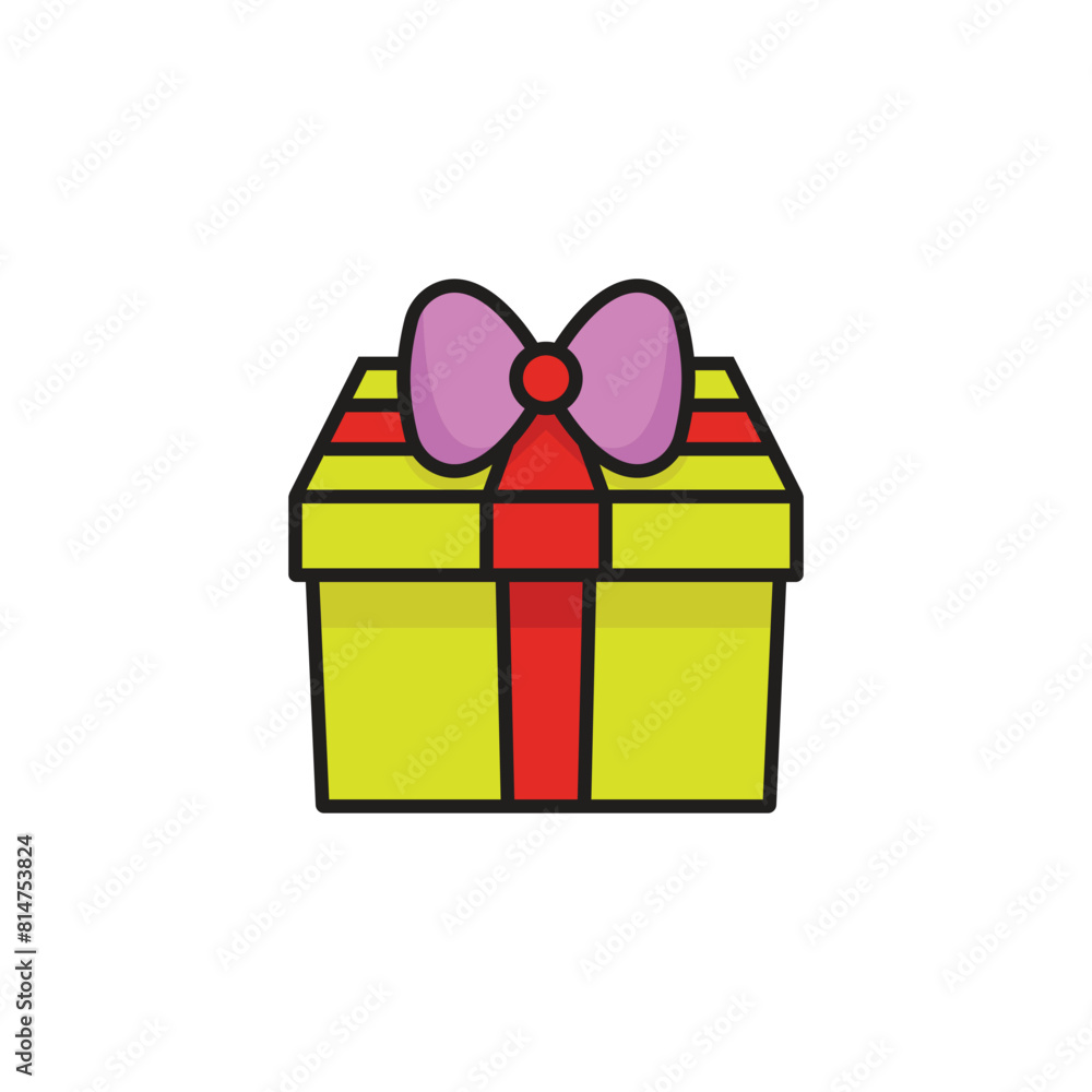 Sticker gift icon logo