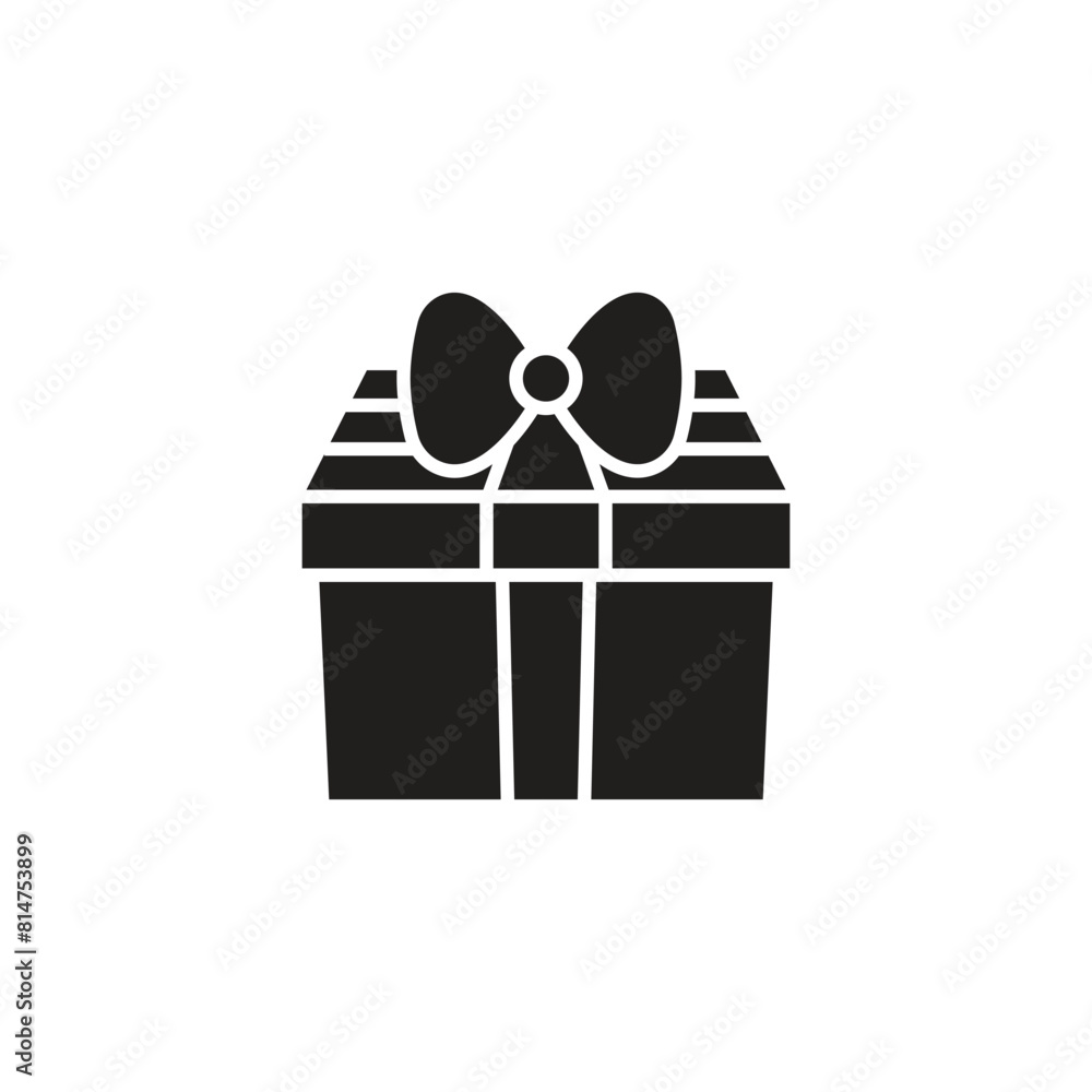 Sticker gift icon logo