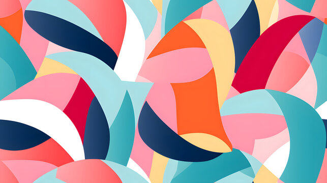 Three different figurative shapes of random items geometric shapes design poster background