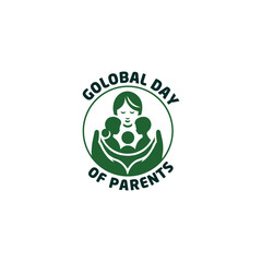 international parents day 2024 Global Day of Parents simple creative logo design vector logo design