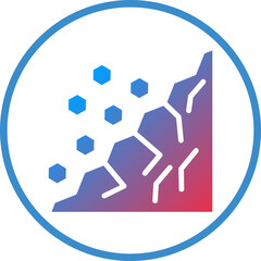 Vector Design Landslide Icon Style