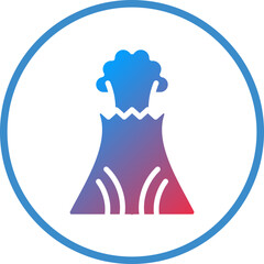 Vector Design Volcano Icon Style