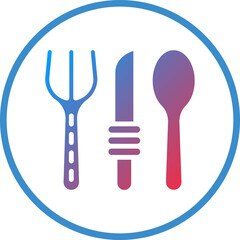 Fototapeta premium Vector Design Cutlery Icon Style