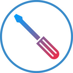 Vector Design Screwdriver Icon Style