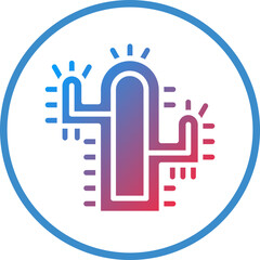 Vector Design Cactus Icon Style
