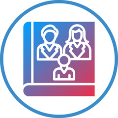 Vector Design Family Book Icon Style