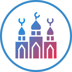 Vector Design Mosque Icon Style
