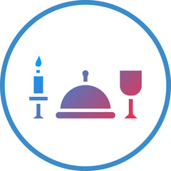 Vector Design Dinner Icon Style