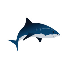 illustration shark icon logo vector for logo icon, merchandise icon, logo brand etc.