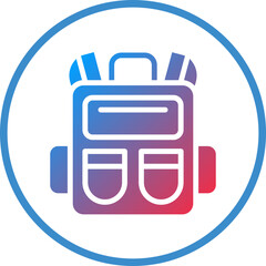 Vector Design Backpack Icon Style