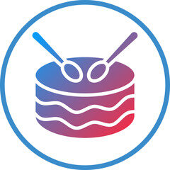 Vector Design Drum Icon Style