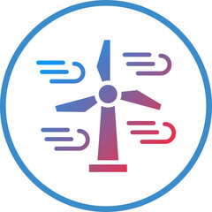 Vector Design Wind Energy Icon Style