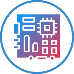 Vector Design Motherboard Icon Style