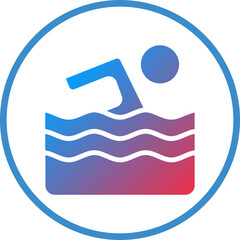 Vector Design Swimming Icon Style