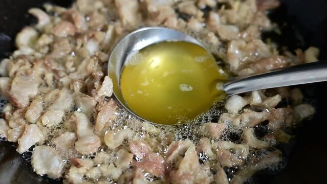 Rendered lard