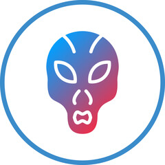 Vector Design Extraterrestrial Icon Style