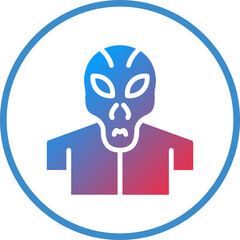 Vector Design Alien Icon Style