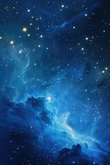 Fototapeta premium Starry sky starfall night. Selective focus.