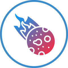 Vector Design Comet Icon Style