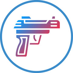 Vector Design Army Gun Icon Style