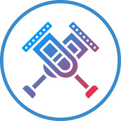 Vector Design Crutch Icon Style