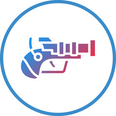 Vector Design Pirate Gun Icon Style
