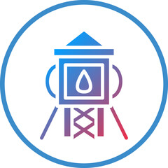 Vector Design Water Tower Icon Style