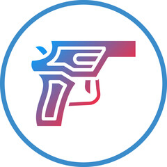Vector Design Revolver Icon Style