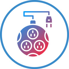 Vector Design Power Strip Icon Style