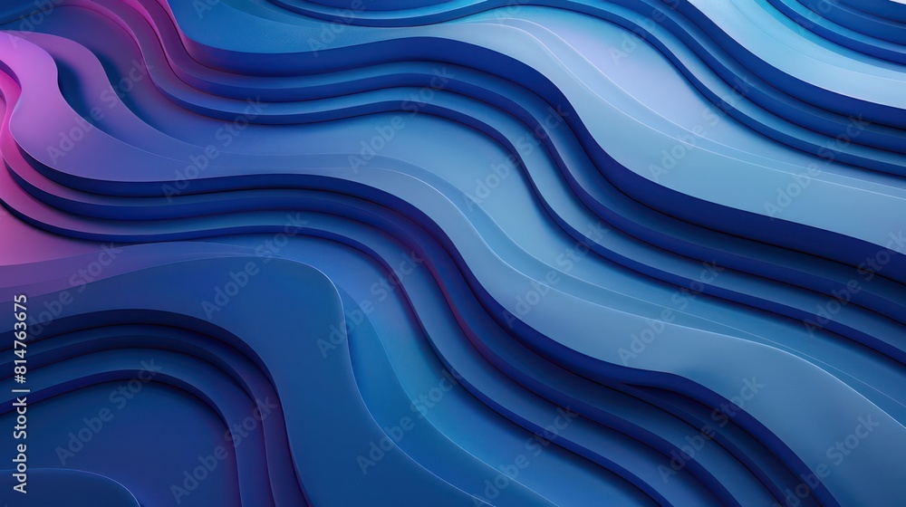 Poster this image features a seamless abstract pattern with a 3d visual effect in shades of blue and purple