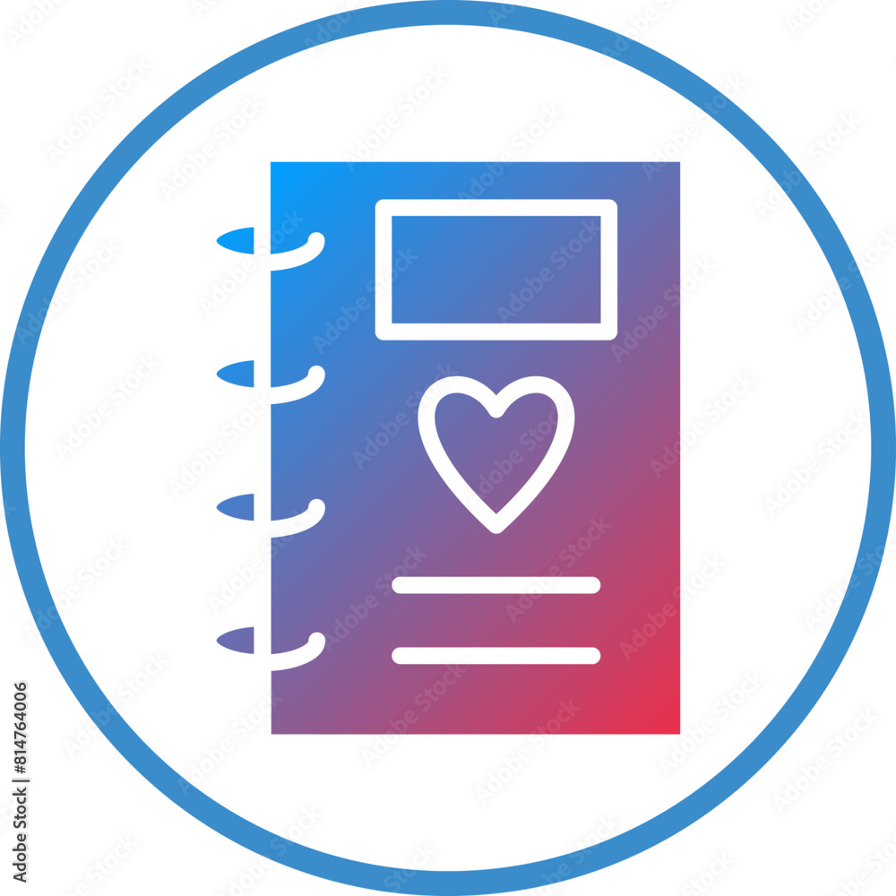 Poster Vector Design Notebook Icon Style