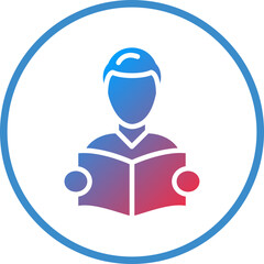 Vector Design Reading Icon Style