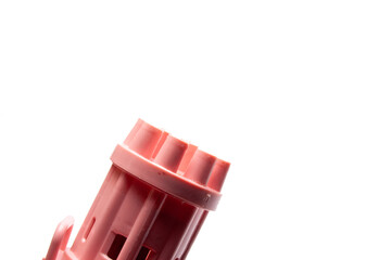 the gun for blowing soap bubbles, a children's toy, entertainment and joy.