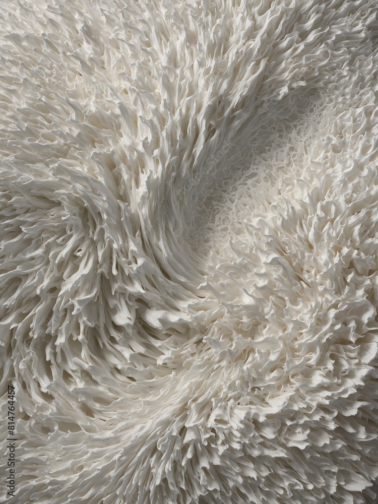 Poster captivating swirl of intricate white textures takes center stage in this image, resembling blend of 
