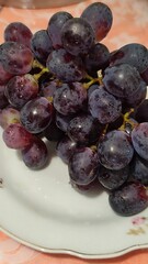grapes on a plate