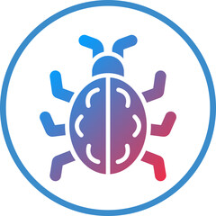 Vector Design Bug Icon Style