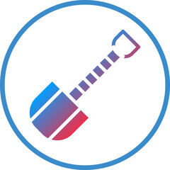 Vector Design Shovel Icon Style