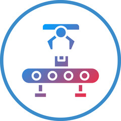 Vector Design Food Conveyor Icon Style