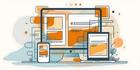 Comparison of coding technologies for mobile and desktop websites user experience. Concept Mobile vs Desktop UX, Coding Technologies, Responsive Design, User Interface, Performance Analysis