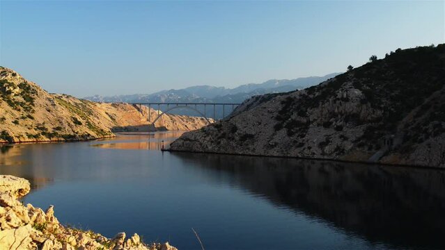 Maslenica Bridge A1 of Zadar, Croatia