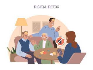 Fototapeta premium Digital Detox concept.