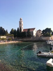 Discovery of the landscapes of Croatia, a country in Eastern Europe on the Adriatic coast in summer