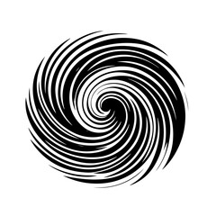 Fototapeta premium Abstract spirals , Vortex swirl motion elements, rotating spirals simple minimal vector black color silhouette
