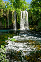 Obraz premium Long exposure image of Duden Waterfall located in Antalya Turkey